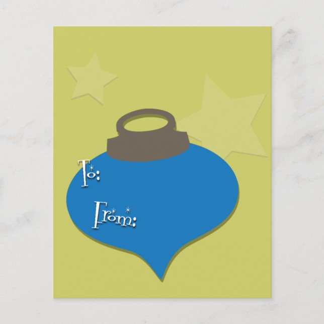 Flyer Navidades de ornamentos de oliva retro (Frente)