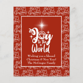 Flyer Navidades de presupuesto Natividad Joy Red