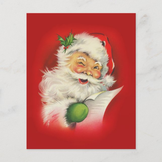 Flyer Navidades de Vintage Santa Claus (Frente)