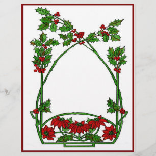 Flyer Navidades Holly y Pointsettia