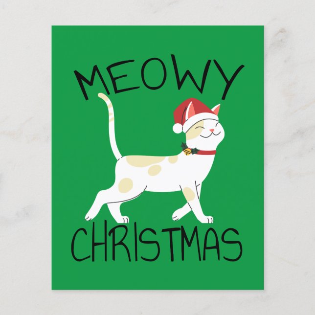 Flyer Navidades Meowy - Navidades divertidos (Frente)