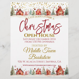Flyer Navidades Open House Business