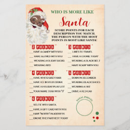 Flyer Navidades que se parecen más a la tarjeta de juego