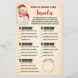 Flyer Navidades que se parecen más a la tarjeta de juego