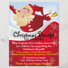 Flyer Navidades Santa Benefit para el viajero infantil