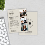 Flyer Negocio con logotipos personalizados modernos<br><div class="desc">Convierta este moderno volante de negocios personalizado, diseñado en un sofisticado tono neutro. Con espacio para el logotipo de su personalizado, tres fotos y texto personalizado, este folleto es perfecto para mostrar la identidad única de su marca. Tanto si promociona servicios, productos o eventos corporativos, este diseño elegante garantiza que...</div>