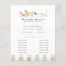 Negocio de cuidador de mascotas con paseador de pe