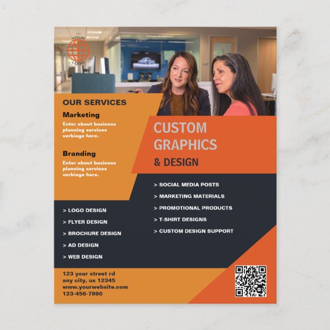 Flyer Negocio de diseño gráfico (Frente)