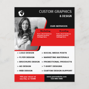 Flyer Negocio de diseño gráfico