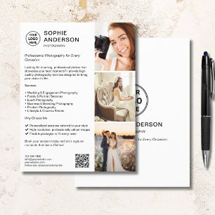 Flyer Negocio de Fotografía Profesional Fotógrafo