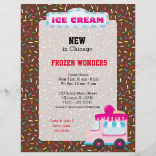 Flyer Negocio de helados