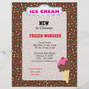 Flyer Negocio de helados