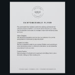 Flyer Negocio de información de contacto del logotipo de<br><div class="desc">Promociona tu negocio o evento con la plantilla de Personalizable Gray Flyer. Añada su logotipo,  encabezado,  cuerpo de texto e información de contacto en el pie de página inferior para crear un diseño profesional y llamativo perfecto para servicios publicitarios,  promociones o invitaciones con facilidad.</div>