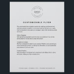 Flyer Negocio de información de contacto del logotipo de<br><div class="desc">Promociona tu negocio o evento con la plantilla de Personalizable Gray Flyer. Añada su logotipo,  encabezado,  cuerpo de texto e información de contacto en el pie de página inferior para crear un diseño profesional y llamativo perfecto para servicios publicitarios,  promociones o invitaciones con facilidad.</div>