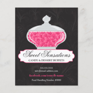 Flyer Negocio tipo bufé de dulces y postres