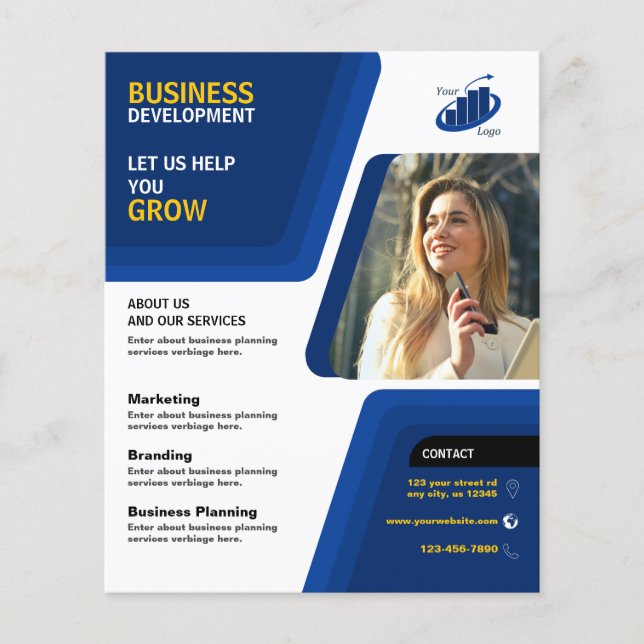 Flyer Negocios de desarrollo empresarial (Frente)