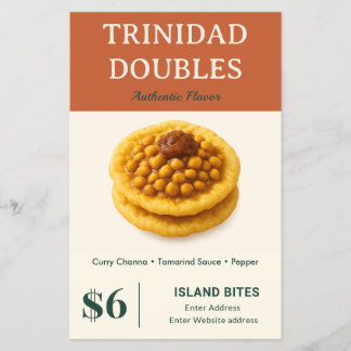 Flyer Negocios Pequeños de Sabor Auténtico de Trinidad D
