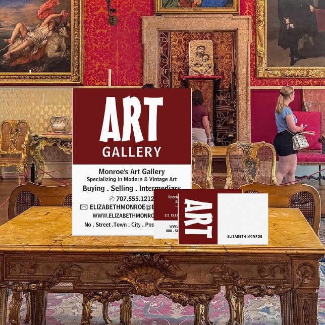 Flyer Negrita moderna, concesionario de arte, galería (Subido por el creador)