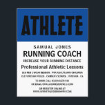 Flyer Negrita moderna, viajero publicitario de la lecció<br><div class="desc">Moderno Negrita,  Clases De Atletismo Volantes Publicitarios Por La Tienda De Tarjetas De Negocios.</div>