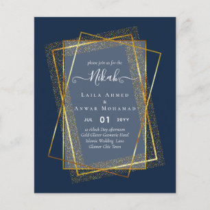 Flyer NIKAH - Invitaciones de presupuesto - Marco de pur