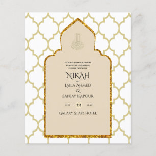 Flyer NIKAH - Mezquita Islámica Ornamentada Boda de Oro