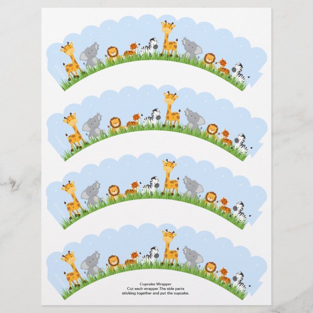 Flyer Niño de la jungla de galletas de vieiras (Frente)