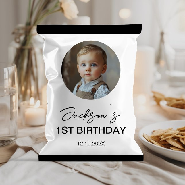 Flyer Niños minimalistas Cumpleaños Chip Bag Wrapper (Subido por el creador)