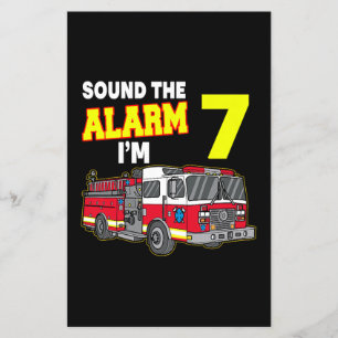 Flyer Niños Sonan Alarma Im 7 Niños Bomberos Camiones