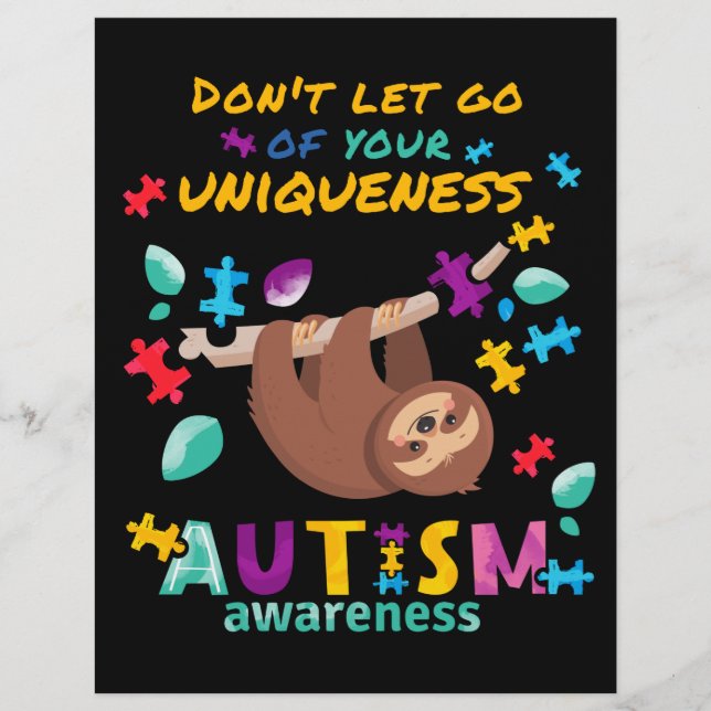 Flyer No dejes ir tu conciencia del autismo de la univer (Frente)