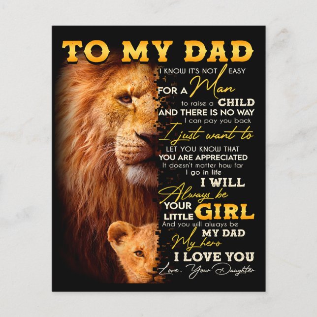 Flyer No es fácil para un hombre criar a un niño - para  (Frente)