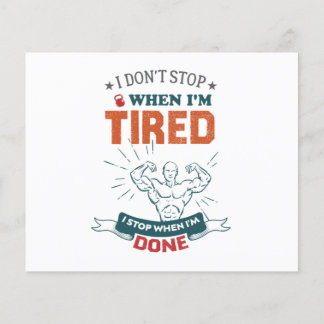 Flyer No paro cuando estoy cansado, paro cuando termine