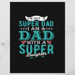 Flyer No soy un súper papá, soy un papá con superhija.
