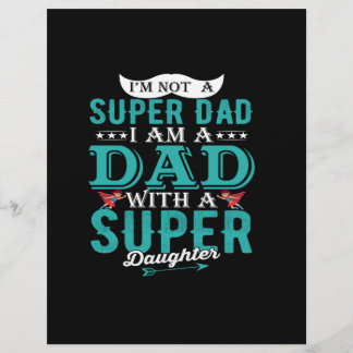 Flyer No soy un súper papá, soy un papá con superhija.