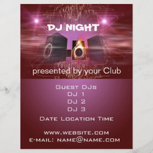 Flyer Noche de DJ