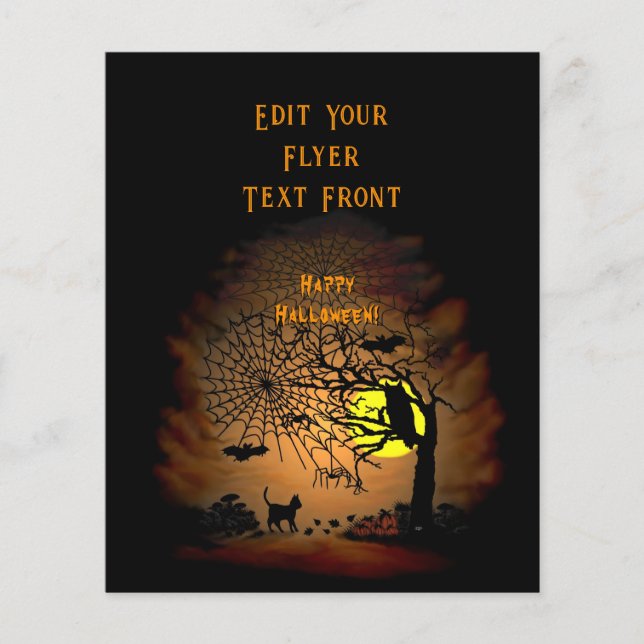 Flyer Noche de Halloween, ¡Feliz Halloween! (Frente)