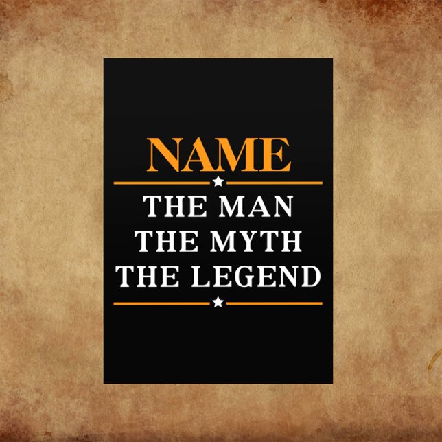 Flyer Nombre Personalizado El Hombre El Mito La Leyenda (Subido por el creador)