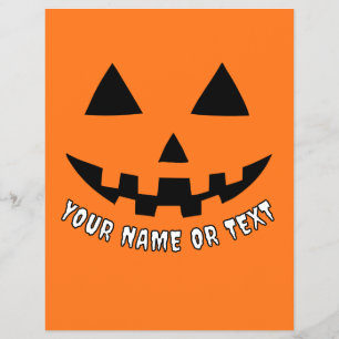 Flyer Nombre y PERSONALIZADO de la calabaza personalizad