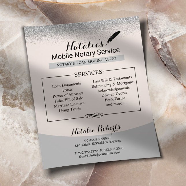 Flyer Notario Agente de firma de préstamos públicos Purp (Subido por el creador)