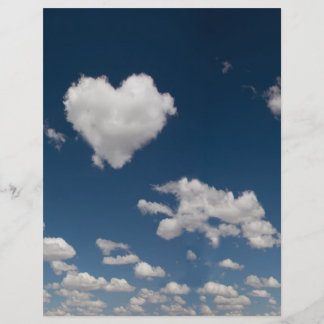 Flyer Nube con forma de corazón
