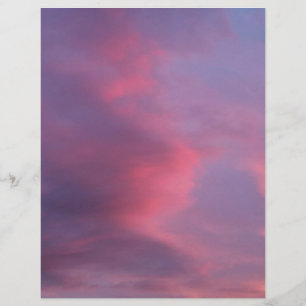 Flyer Nubes Rosadas Azules