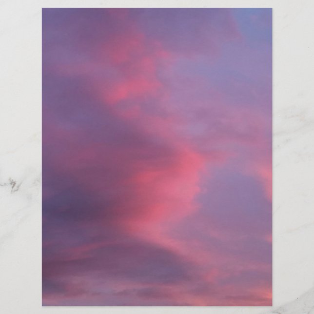 Flyer Nubes Rosadas Azules (Frente)