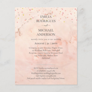Flyer Nuestra Boda Tipografía Moderna INVITACIÓN MUCHOS 