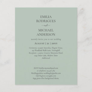 Flyer Nuestra Boda Tipografía Moderna INVITACIÓN MUCHOS