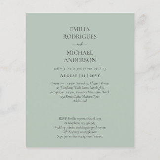 Flyer Nuestra Boda Tipografía Moderna INVITACIÓN MUCHOS 