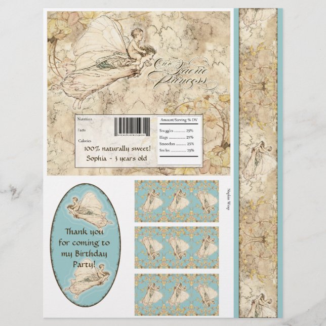 Flyer Nuestra princesa de moda, Chicas envolvimientos de (Frente)