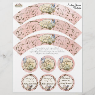 Flyer Nuestra Princesa Faerie, Envoltura De Torta De Bab