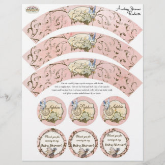 Flyer Nuestra Princesa Faerie, Envoltura De Torta De Bab
