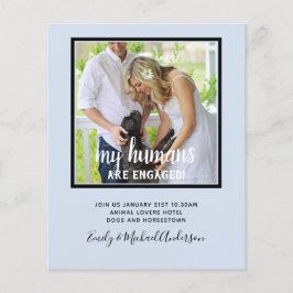 Flyer Nuestros seres humanos son Bodas de FOTOS comprome