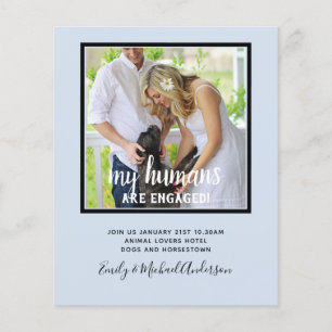 Flyer Nuestros seres humanos son Bodas de FOTOS comprome