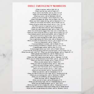 Flyer NÚMERO Bíblico de emergencia VOLAR